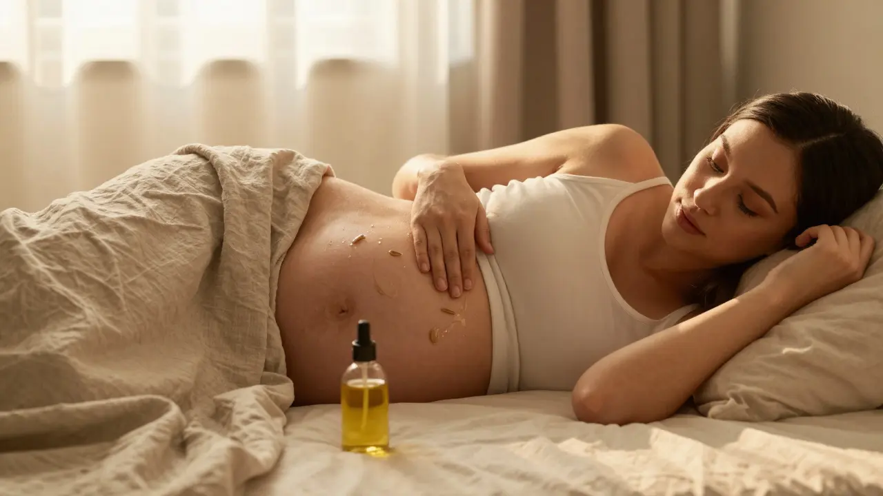 Jak masírovat těhotenské bříško správně a bezpečně