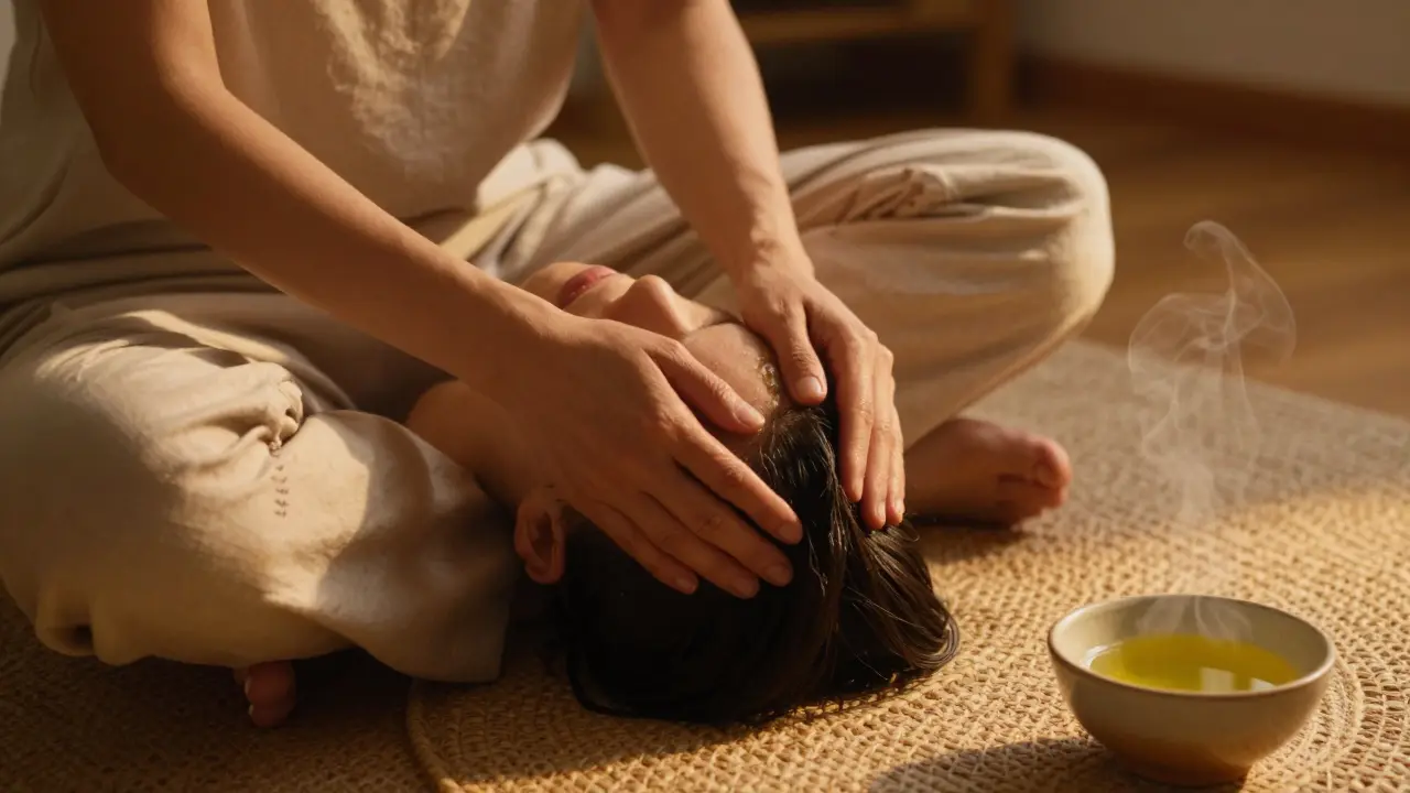 Indická masáž hlavy: Jak zlepšit spánek, snížit stres a obnovit energii